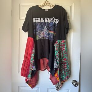 Handmade Pink Floyd Kantha Tshirt